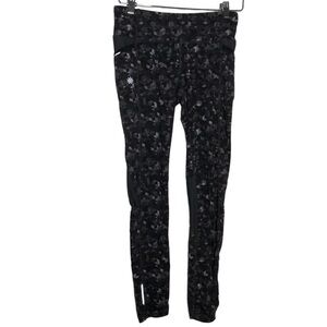 Athleta Active Leggings Grey Black